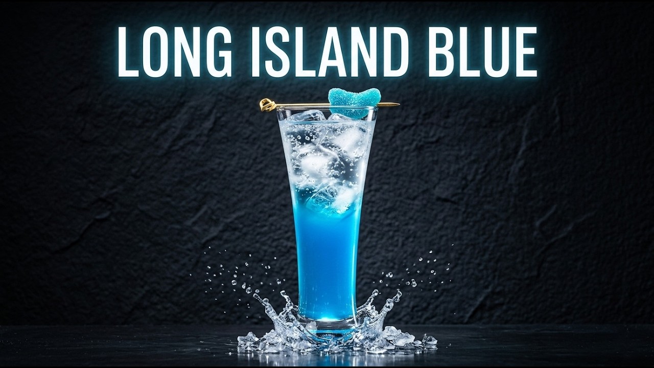 Como hacer el coctel LONG ISLAND BLUE