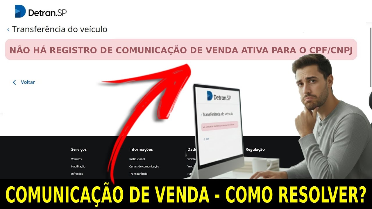 COMO FAZER COMUNICAÇÃO DE VENDA ONLINE - COMUNICAR A VENDA -  VEÍCULO VENDIDO - BLOQUEAR VEÍCULO 