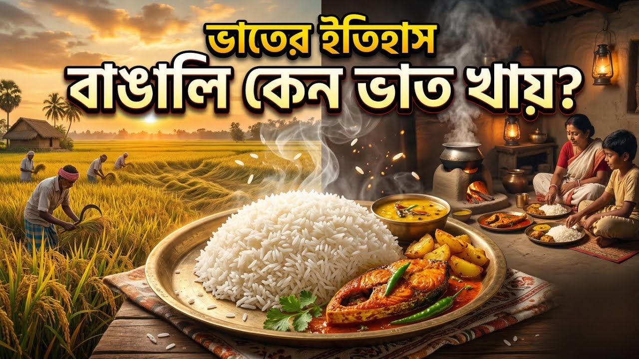 ভাতের সম্পুর্ন ইতিহাস | বাঙালিরা কেন ভাত খায়? 🍚 | Full Rice History & Bengali Food Culture 