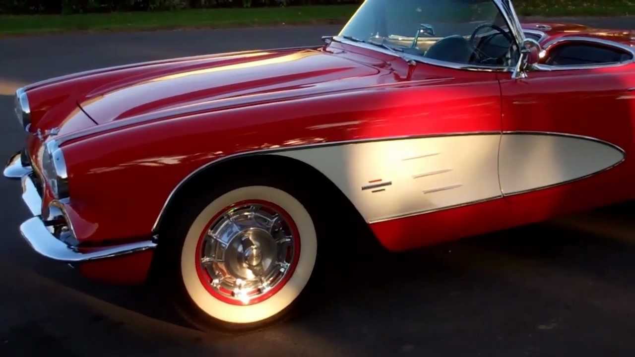 SOLD C1 1961 Chevrolet Corvette 283/270hp Convertible Roman Red #5222