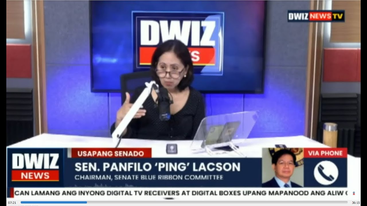 Sen. PING LACSON on Arrest Order vs Zaldy Co and Company: Interview on DWIZ