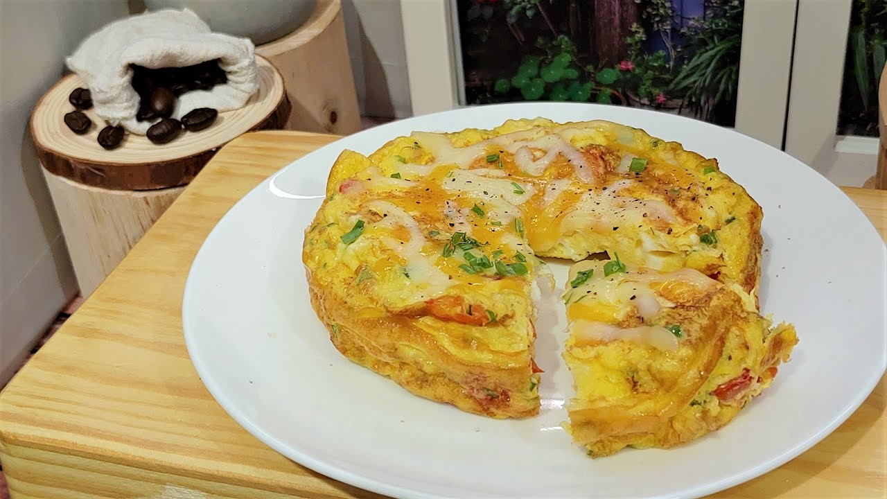 Easy Recipe of Making Frittata Without Oven | Recipe with Subtitle | Italian Omelet Italian Omelette
