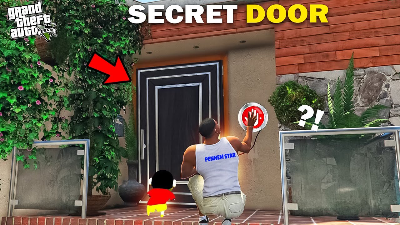 GTA 5 : Franklin Opens A Locked Door Near His Backyard In GTA 5 In Telugu