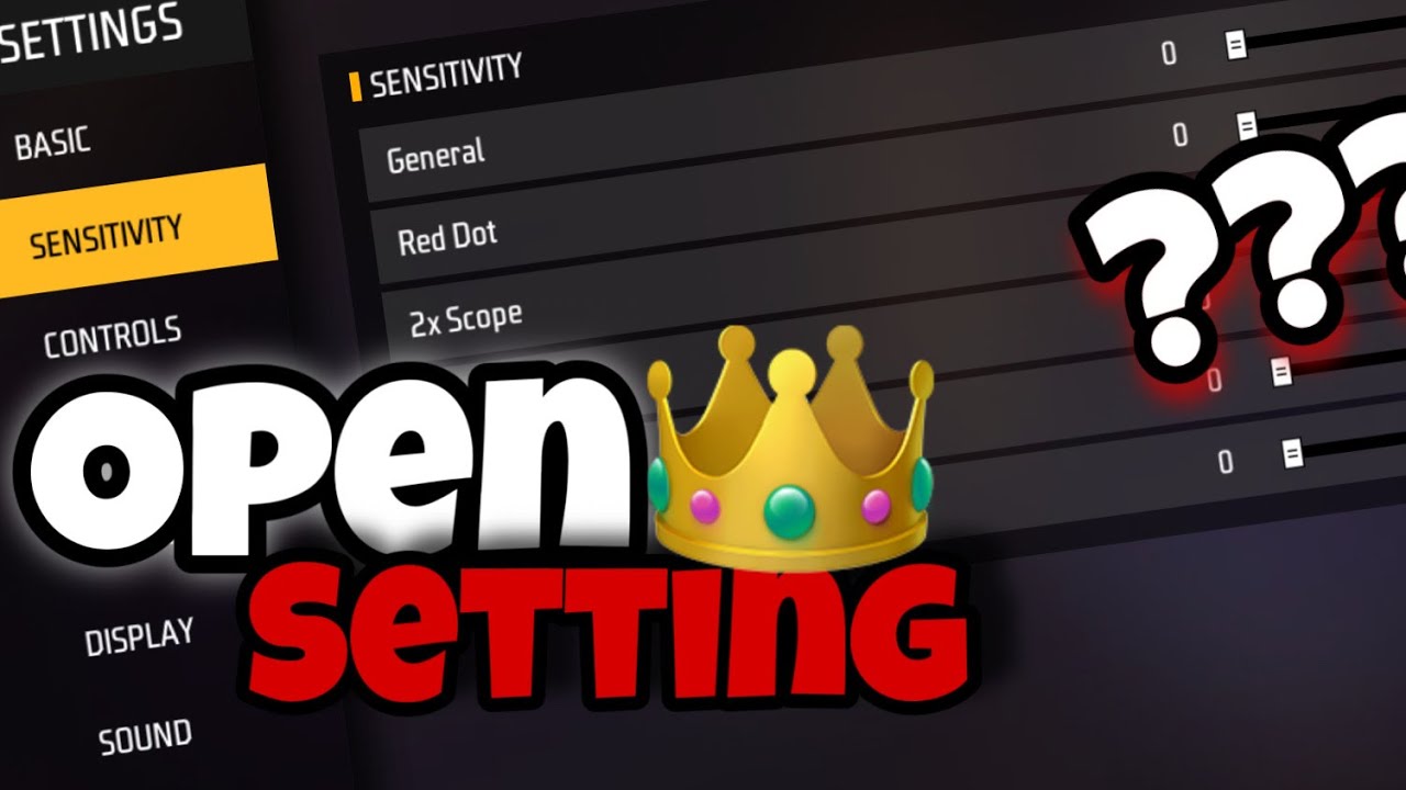 Open Setting New Update😎 Sensitifitas, Custom HUD!!