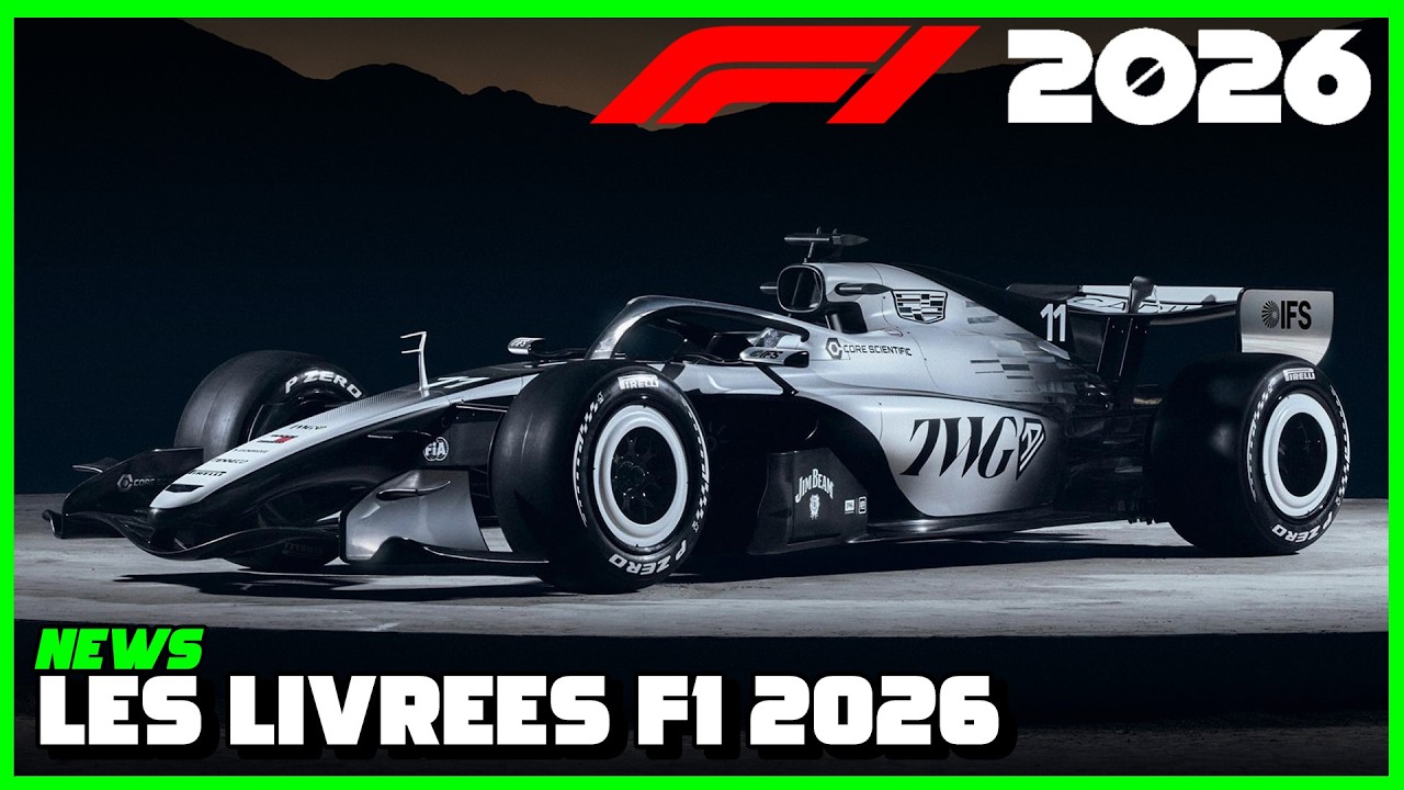 NEWS - LES LIVRÉES FORMULE 1 2026