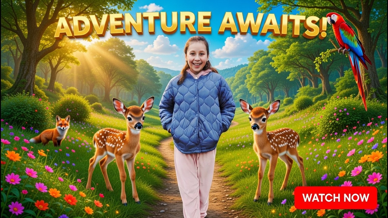 Vores første eventyr 🦌 | Vi mødte vilde hjorte i skoven!