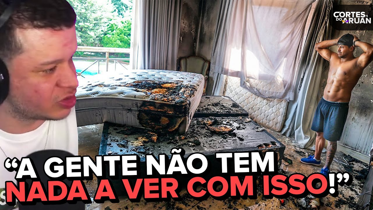 🚨🔥 O QUARTO DO RENATO GARCIA PEGOU FOGO! - Cortes do Aruan