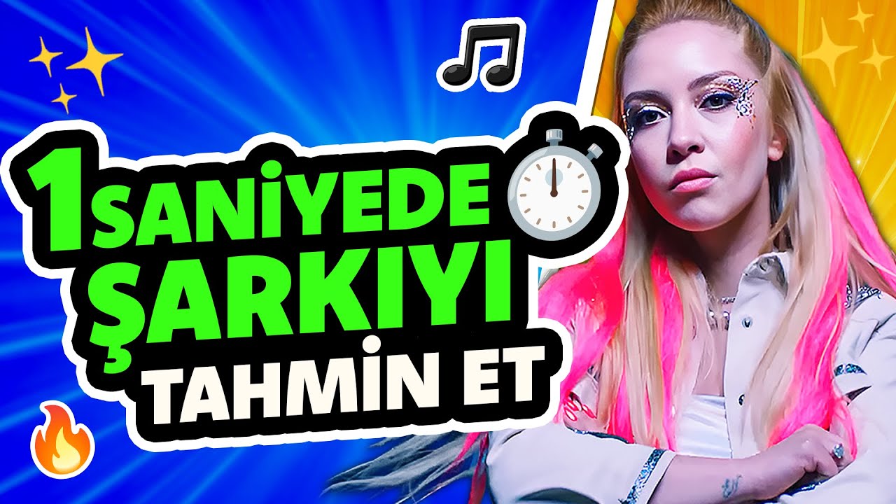1 Saniyede Şarkıyı Tahmin Edebilir Misin? ⏰🎶 Pop&uuml;ler T&uuml;rk&ccedil;e Şarkıları Bilmece