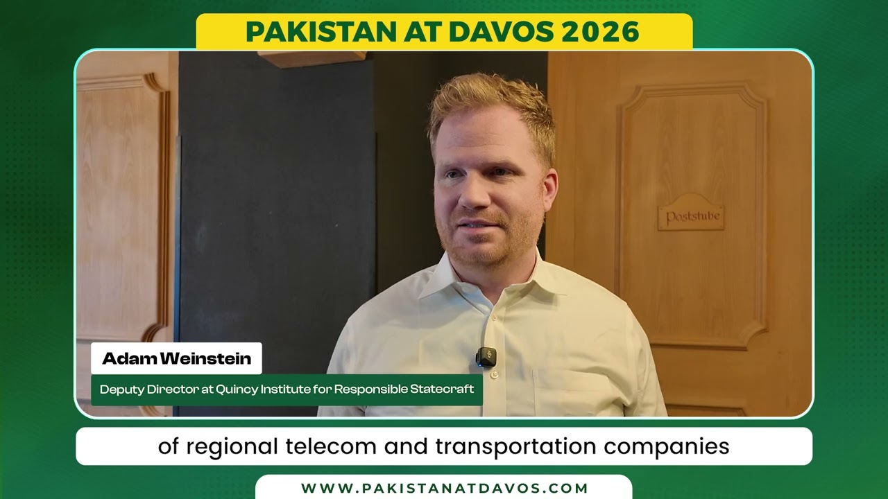Adam Weinstein shares his experience at the Pakistan Pavilion at Davos 2026