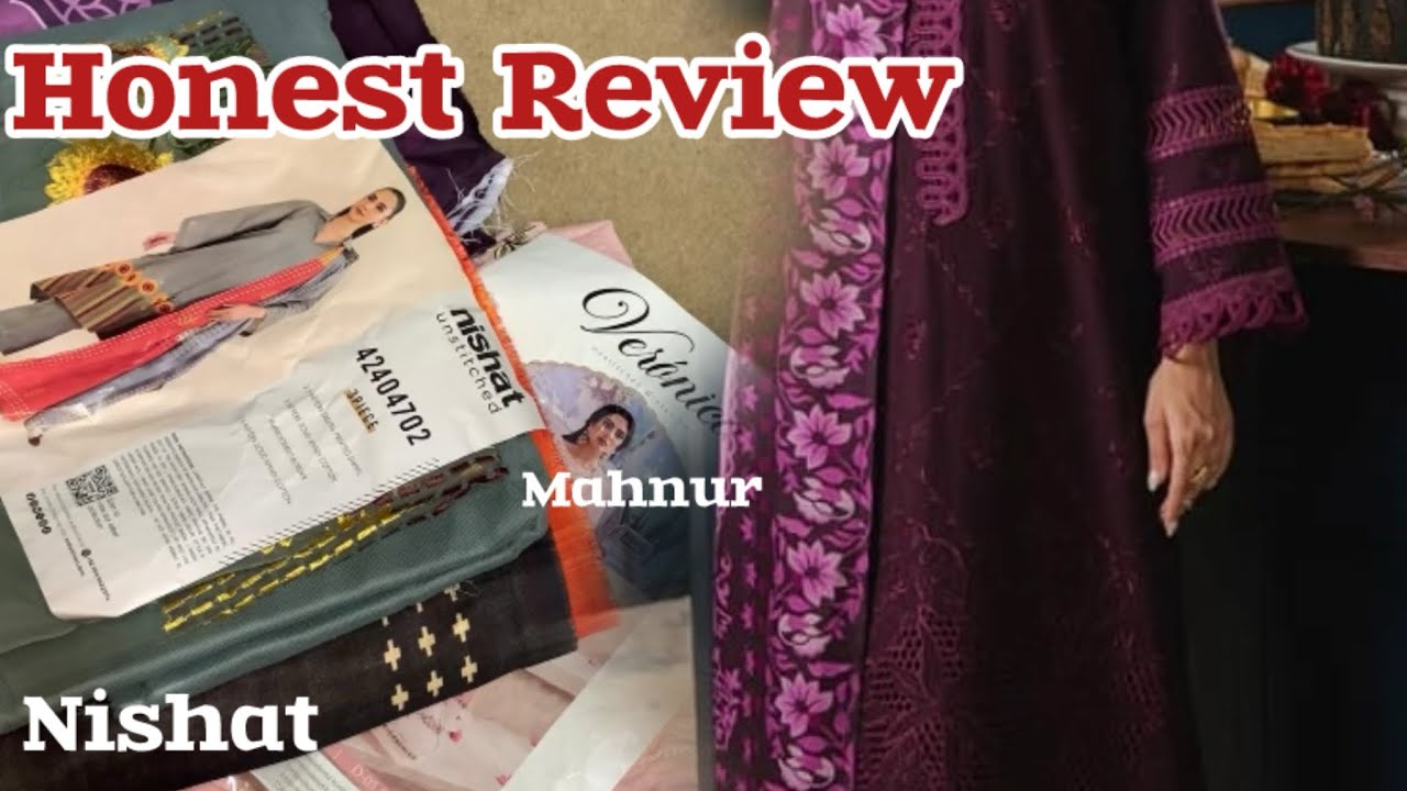 My online winter shopping experience From Nishat , Gul Ahmed & Mahnur 