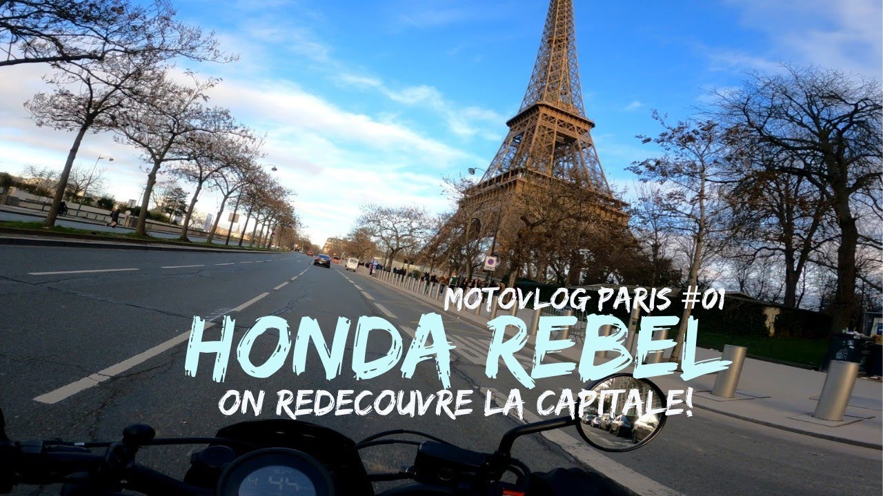 C'est DINGUE ce qui se passe à Paris ?! | MOTOVLOG PARIS #1 | Honda Rebel 500 | GOPRO 4K | POV
