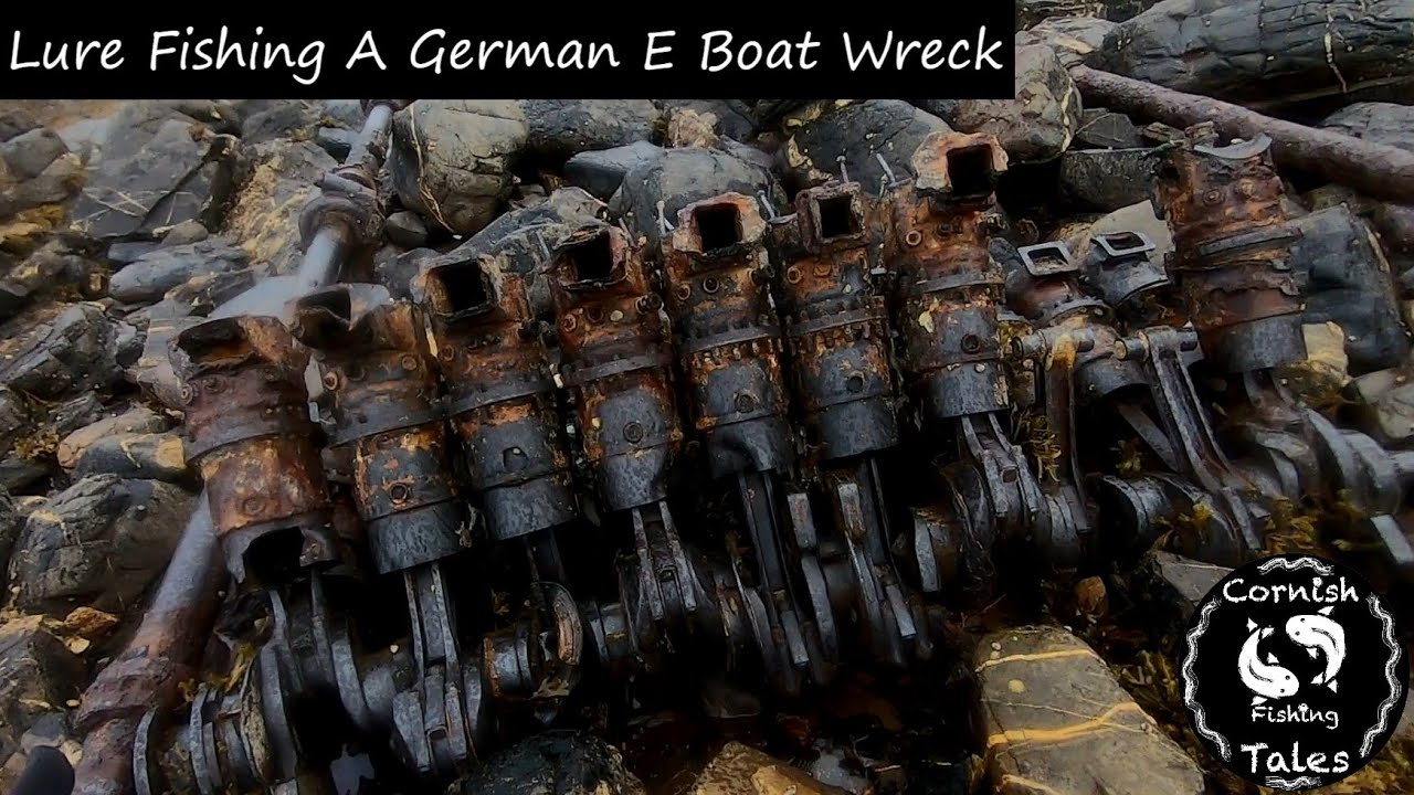 Lure Fishing For Bass Round a German E-Boat Wreck 🎣 World War 2