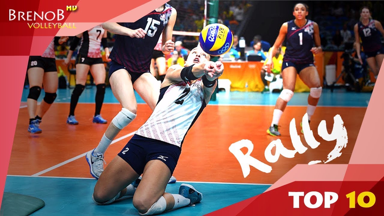 TOP 10 BEST and LONGEST Women's Volleyball Rallies | Volleyball Rally ● BrenoB ᴴᴰ