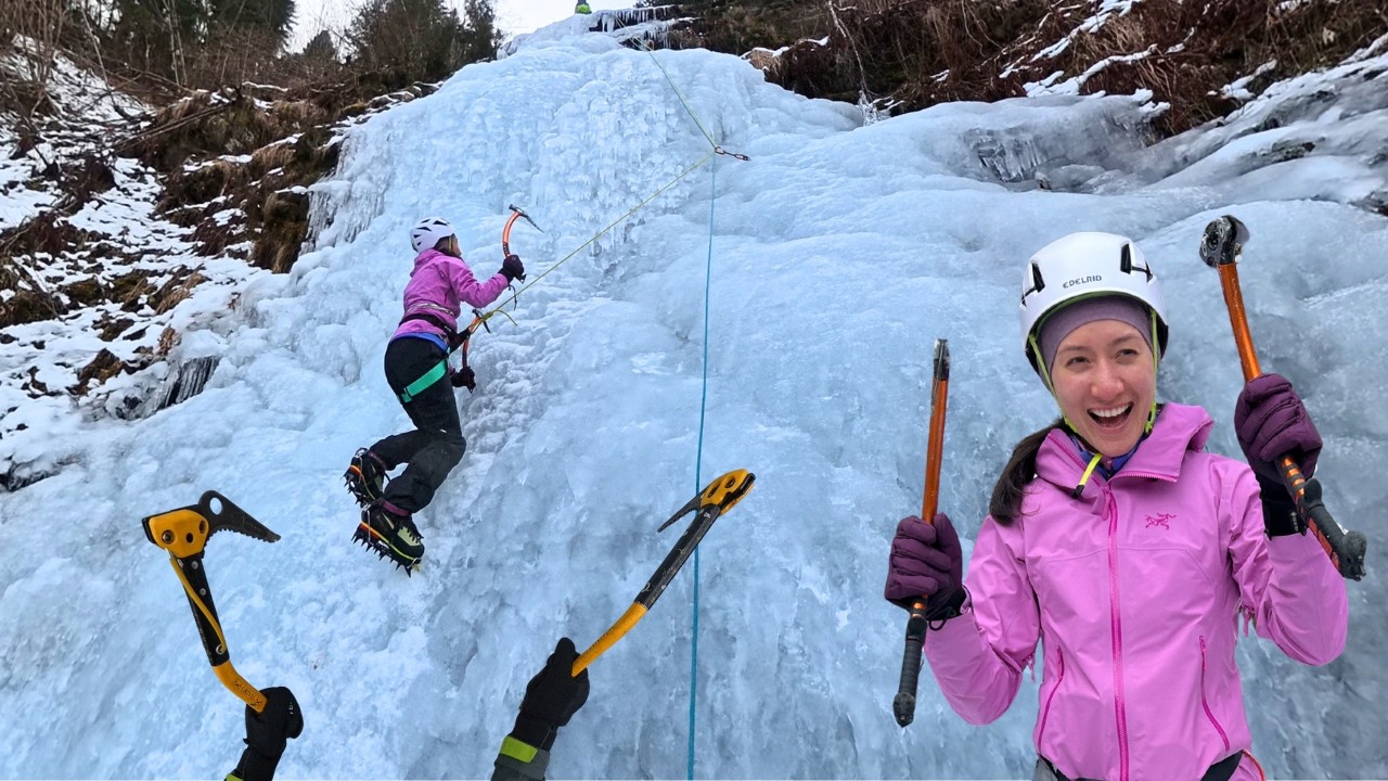 manhattan girl tries ice climbing italy (part 1)