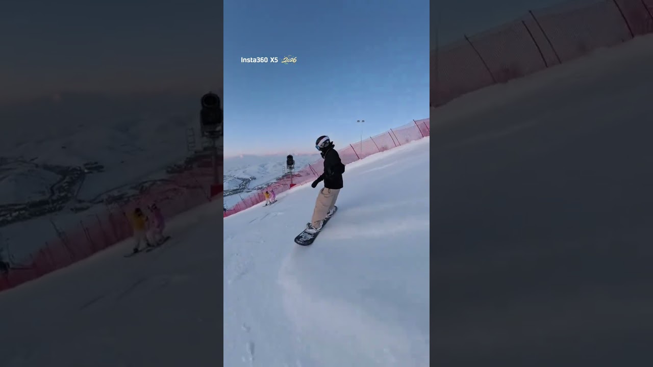 The first day of an 18-year-old man quitting his job to learn snowboarding Since it slides