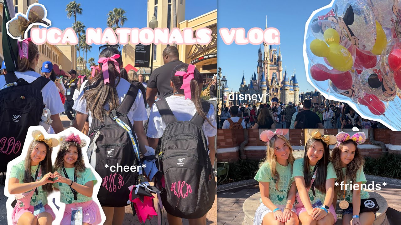 UCA nationals vlog 🎀🌴🌊  *cheer competition, disney world, shopping, friends, food*