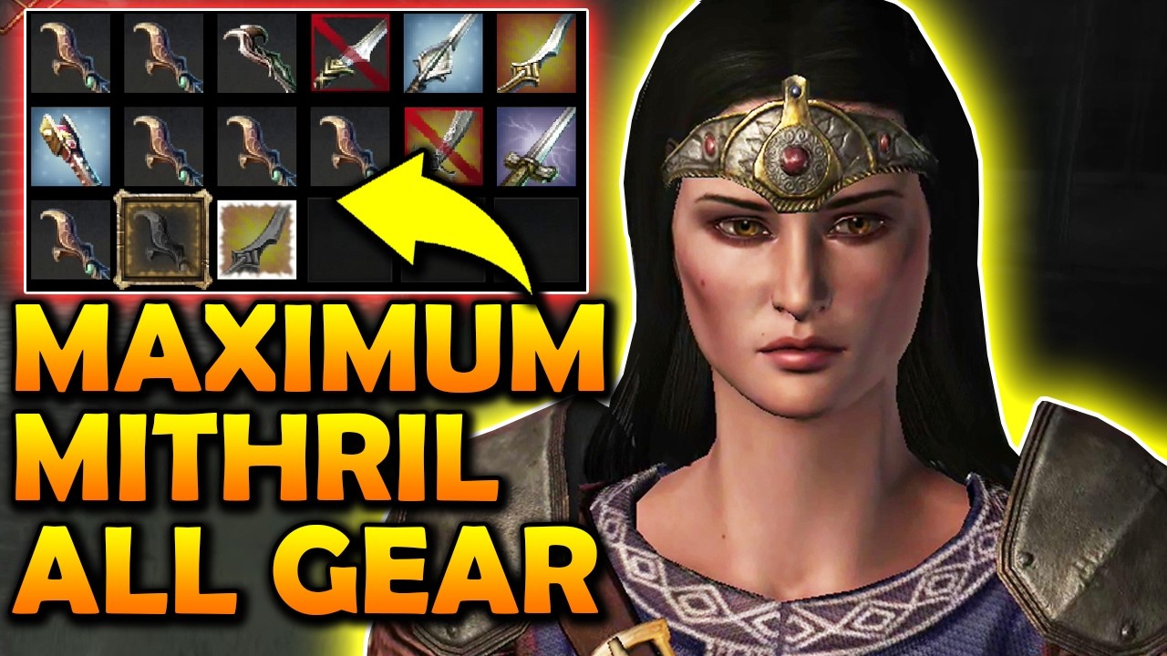 End Game Complete MAX MITHRIL UPGRADES Andriel Full Gear Lord of the Rings War in the North