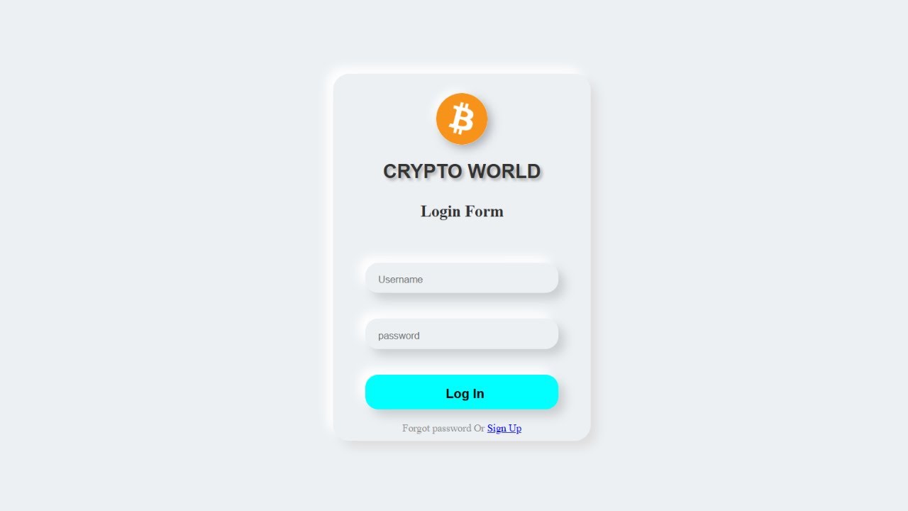 How to Create Responsive Login Form Design Using HTML CSS | Neumorphism UI