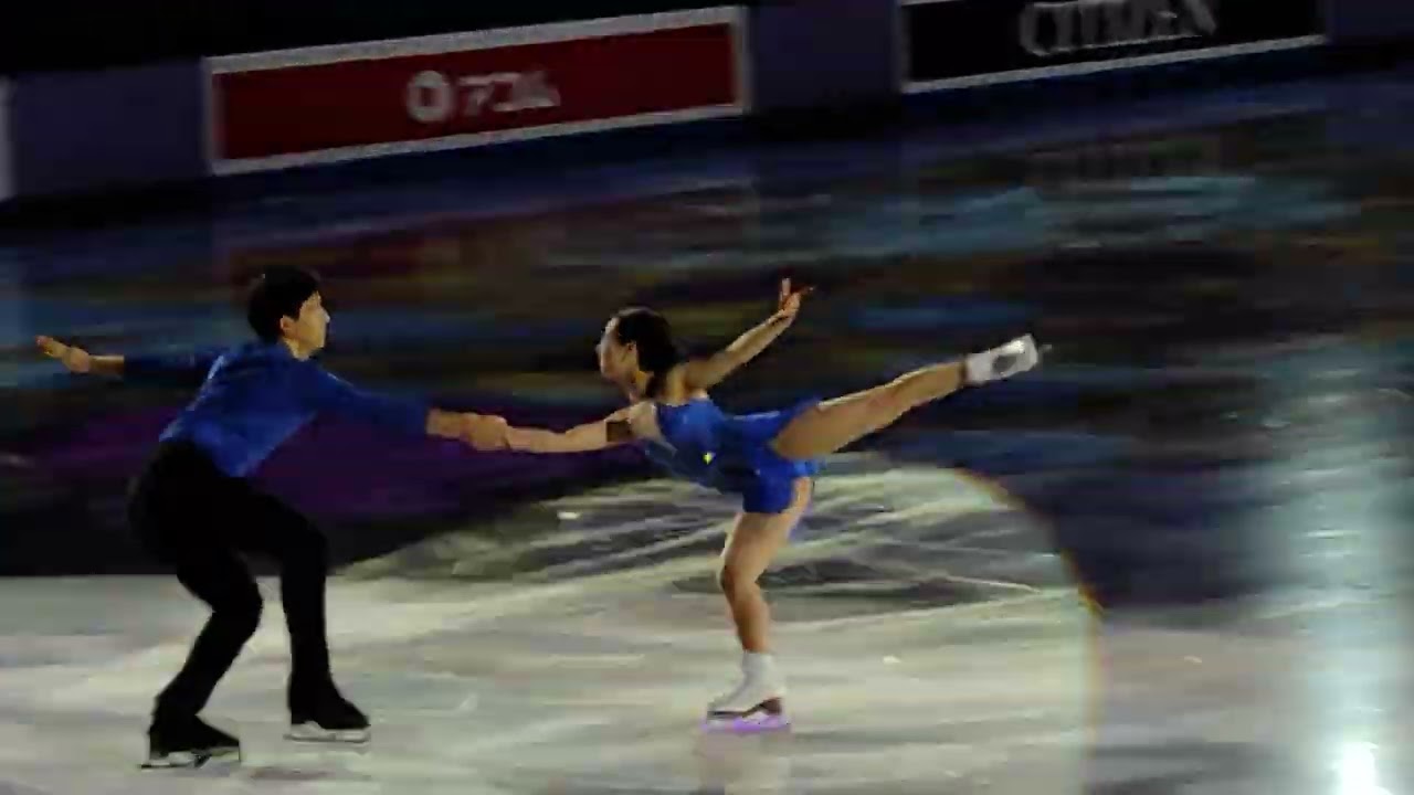 Riku Miura and Ryuichi Kihara 2022 World Figure Skating Championships Montpellier gala