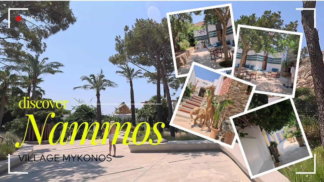 Walking Tour Nammos Village Mykonos 4K | Luxury Shopping Greece GoPro 4K 30fps