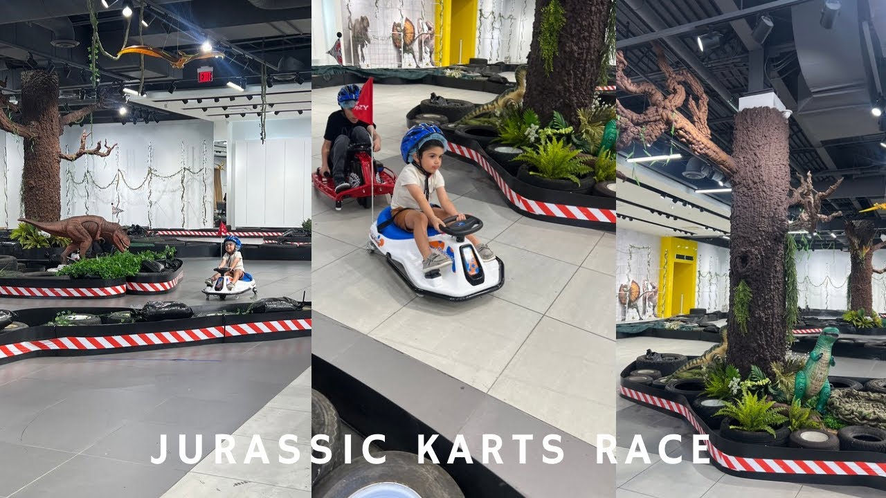 Jurassic Racing Karts for the first time! | Gael’s Place