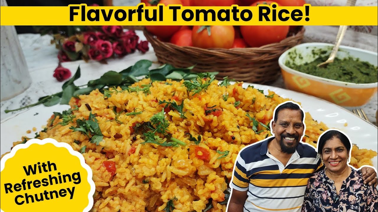 Easy Tomato Rice recipe🔥 | Tasty Tomato bath recipe|Comfort food|Mother's recipe❤ | Lunch box recipe