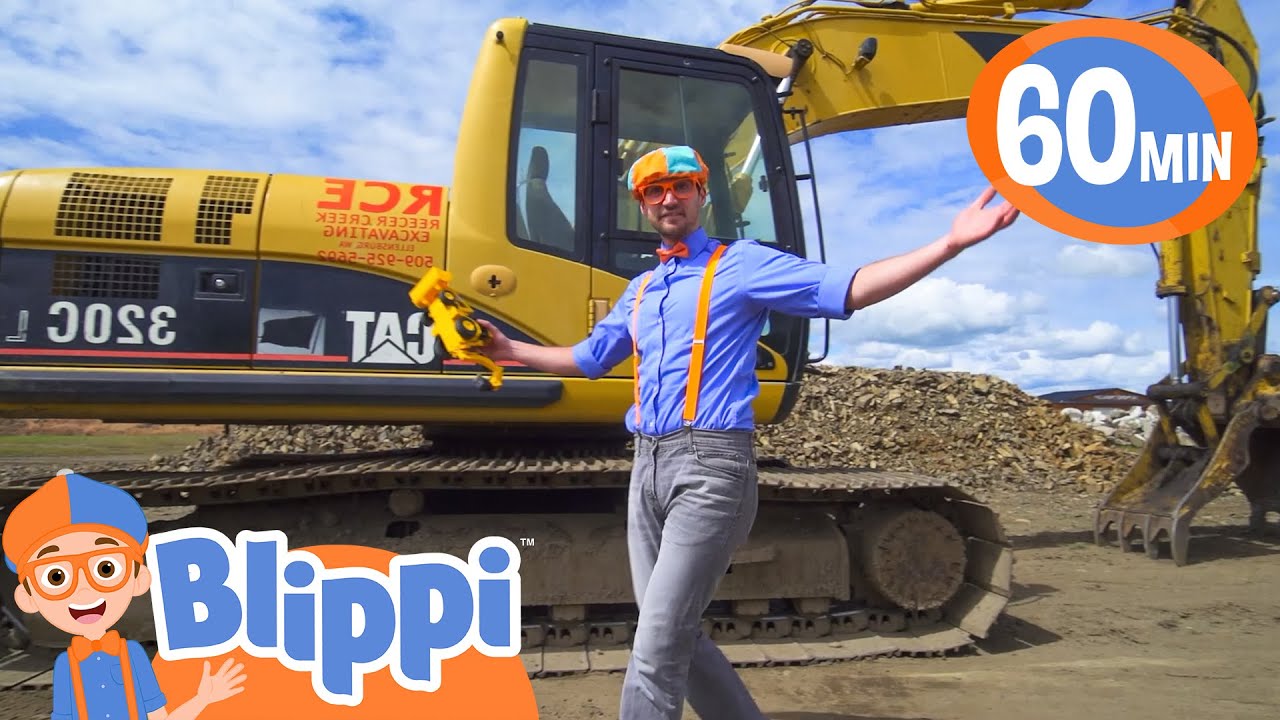 Blippi Visits a HUGE excavator | Blippi Vehicles | Learning Videos for Kids