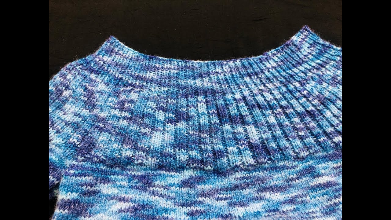 Knitting Yoke Neck for teenager above (गोल योक वाला गला कैसे बनाये।) | Knitting Hindi Video bunai