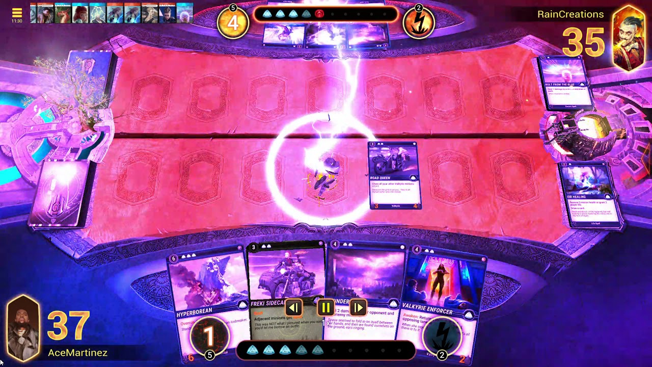 Mythgard NEW CCG MONO BLUE Valks