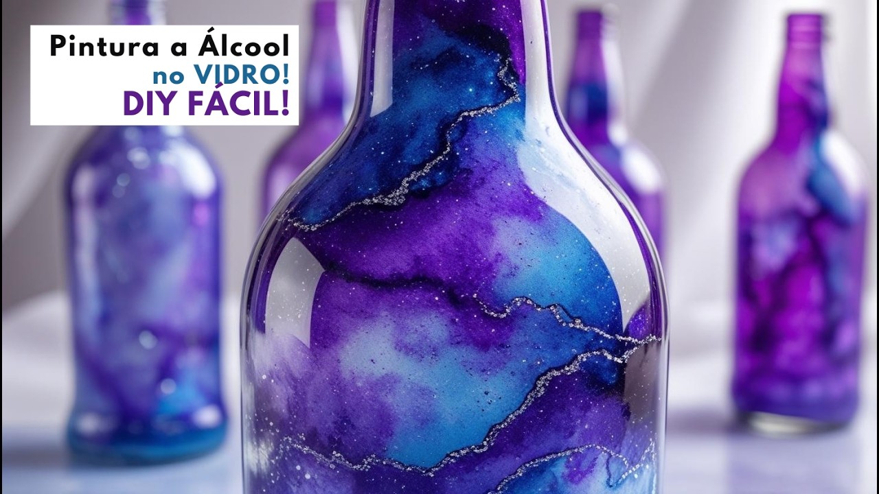 🎨Раскрасьте стекло спиртовыми чернилами! ♻️ Декорируйте, не тратя слишком много денег! 💖