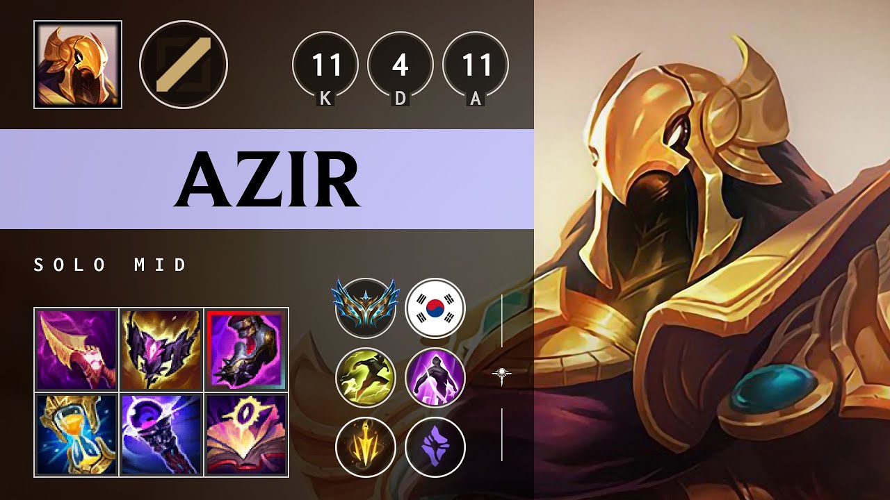 Azir Mid vs Galio - KR Challenger Patch 25.21