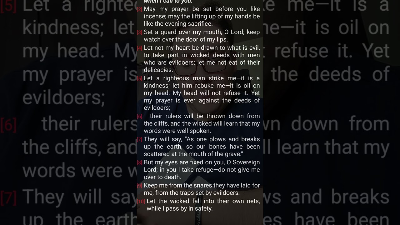 Psalm 141 - Daily Bible Read 