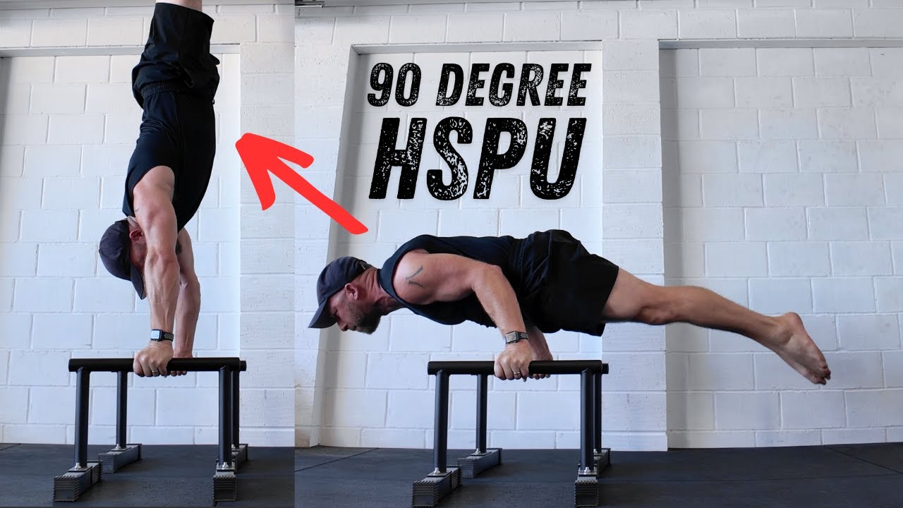 90 Degree Handstand Push Up Tutorial (EASIER P BAR METHOD)