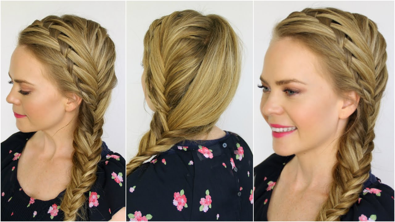 Waterfall and Fishtail French Braids
