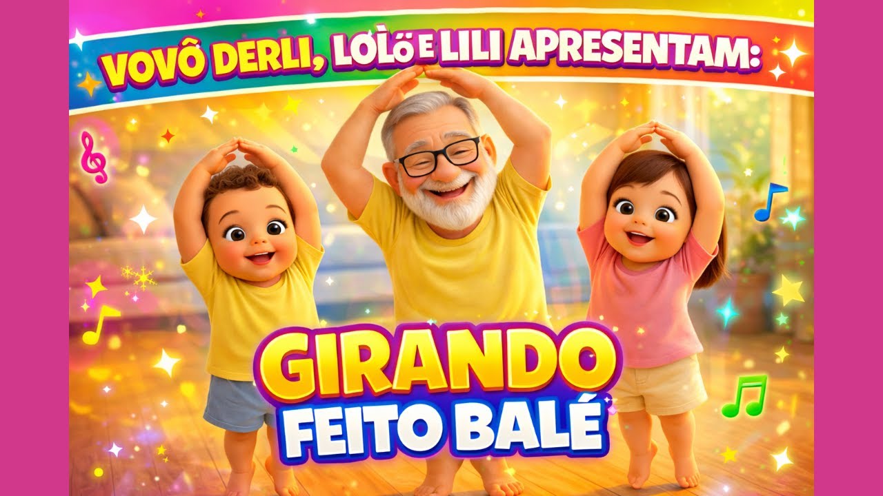 VOVÔ DERLI, LOLÔ E LILI APRESENTAM: “GIRANDO FEITO BALÉ”. Vem girar e brincar conosco