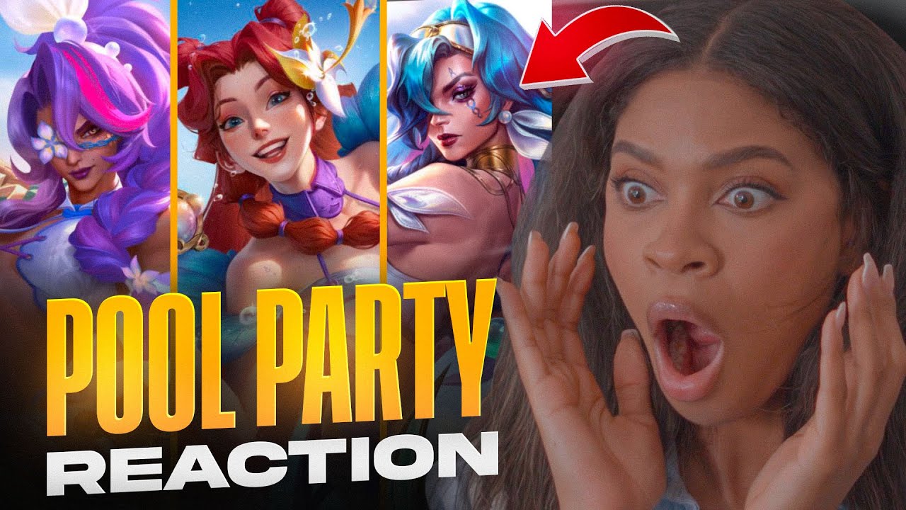 (My Reaction) Summer Party League of Legends Wild Rift Skins