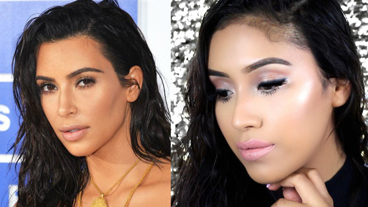 Kim Kardashian Makeup + Hair Tutorial - VMAS 2016