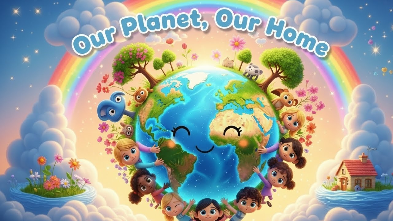 Our Planet, Our Home 🌍 | Kids Song About Caring for Earth | Enchanted Smile