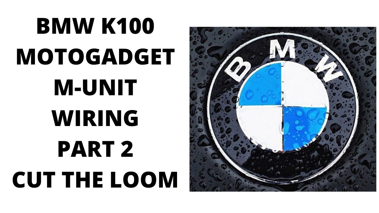 Схема подключения блока управления M-unit для BMW K100, часть 2.