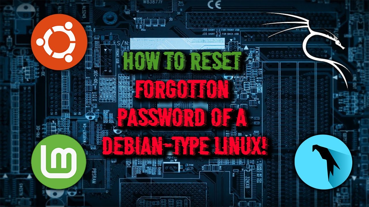 Как сбросить забытый пароль Debian Linux (Parrot OS, Linux Mint, Ubuntu, Kali Linux)