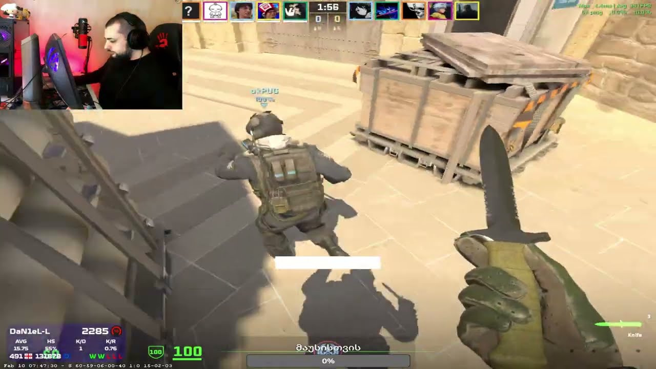 დღე 3 -150 elo გავალ თუ არა პლიუს elo-ში  CS 2 FACEIT 2.4k ELO lobby  SOLO Q 😎😶‍🌫️😶‍🌫️✌✅ #ქართულად