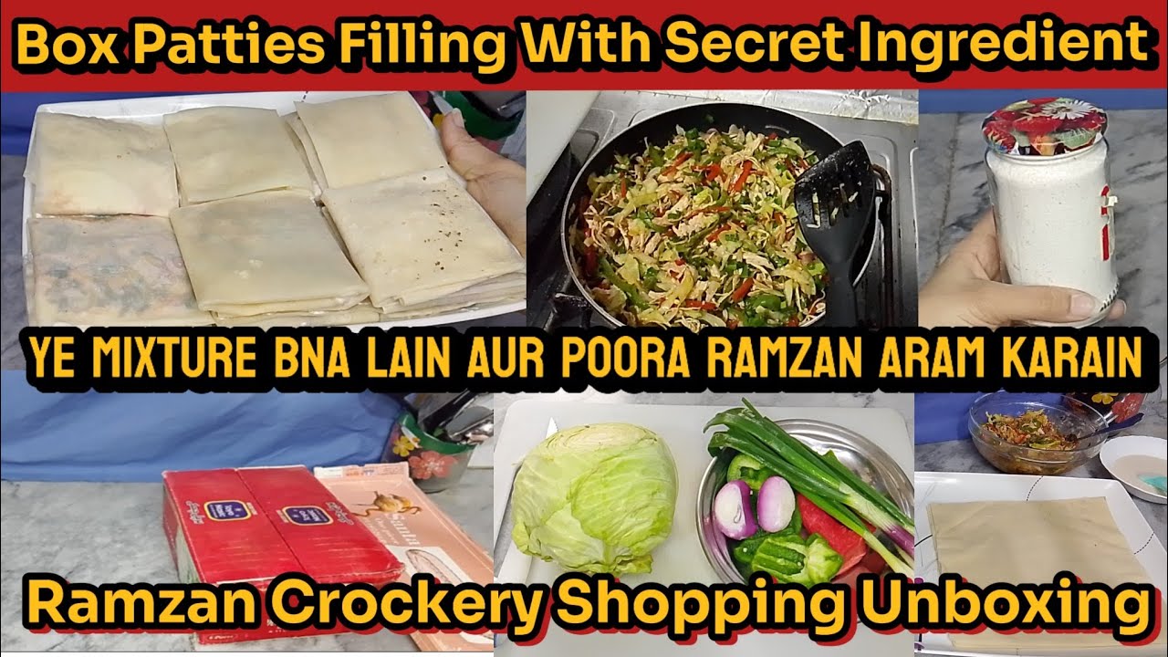 Ramzan Crockery Unboxing|Magical Coating Mixture For All Your Iftar Recipes|Vegetable Box Patties|