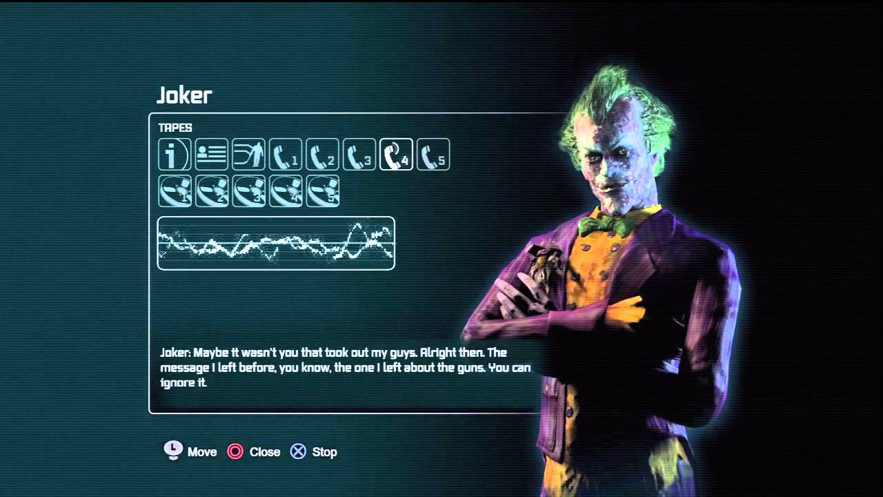 Batman Arkham City Джокер пропущенные звонки