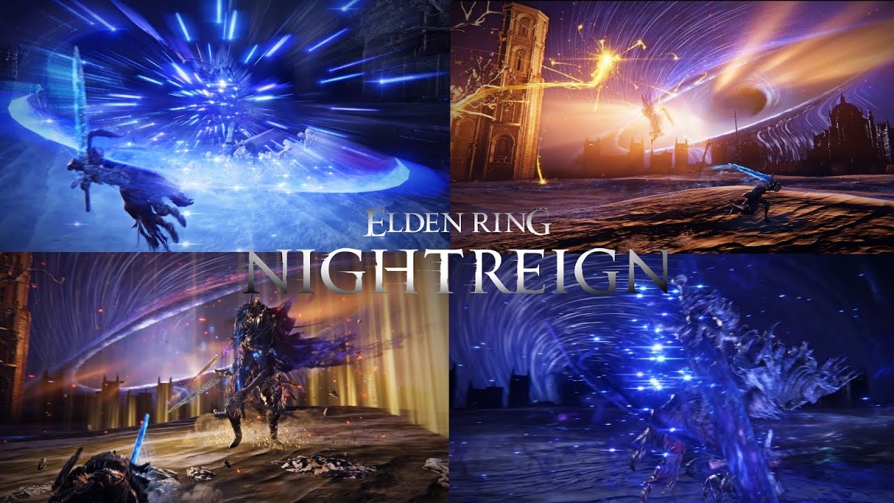 Elden Ring Nightreign Heolster The Night Lord. (Ultimate Overhaul Boss)4K No.HUD Transient Moonlight