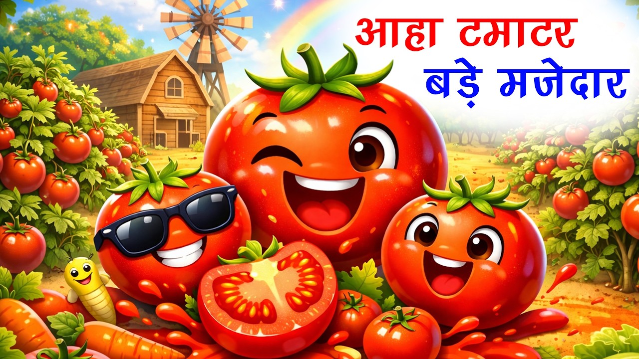 Aha Tamatar Bade Mazedaar + Many More Popular Rhymes For Kids | Hindi Rhymes
