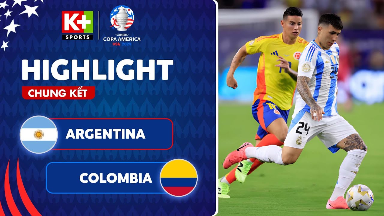 ARGENTINA - COLOMBIA | SIÊU PHẨM ĐỊNH ĐOẠT, MESSI VÀ ĐỒNG ĐỘI VÔ ĐỊCH GIẢI ĐẤU | COPA AMERICA 2024