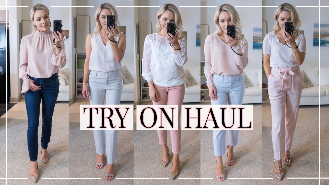 BUSINESS CASUAL TRY-ON HAUL + OUTFIT IDEAS | Shannon Sullivan