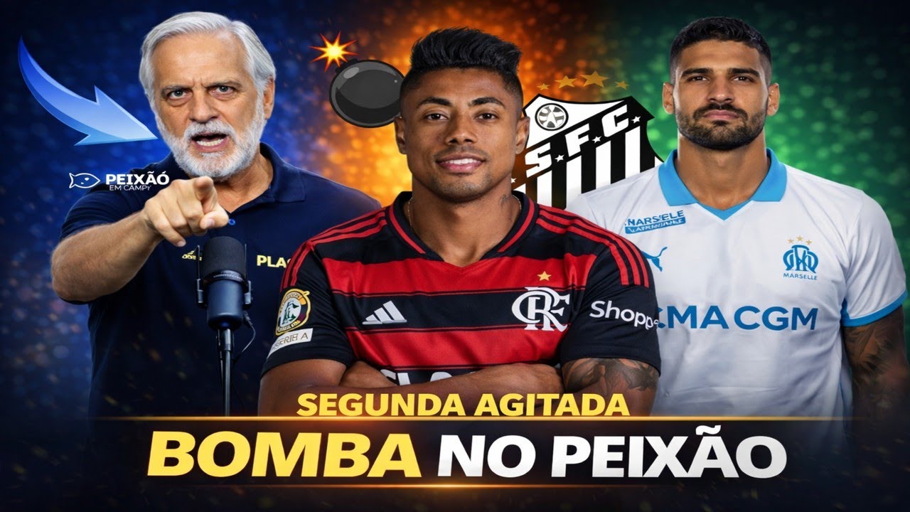 🚨 SEGUNDA-FEIRA AGITADA NO SANTOS FC! BOMBA NO MERCADO DA BOLA E ÚLTIMAS NOTÍCIAS DO PEIXE