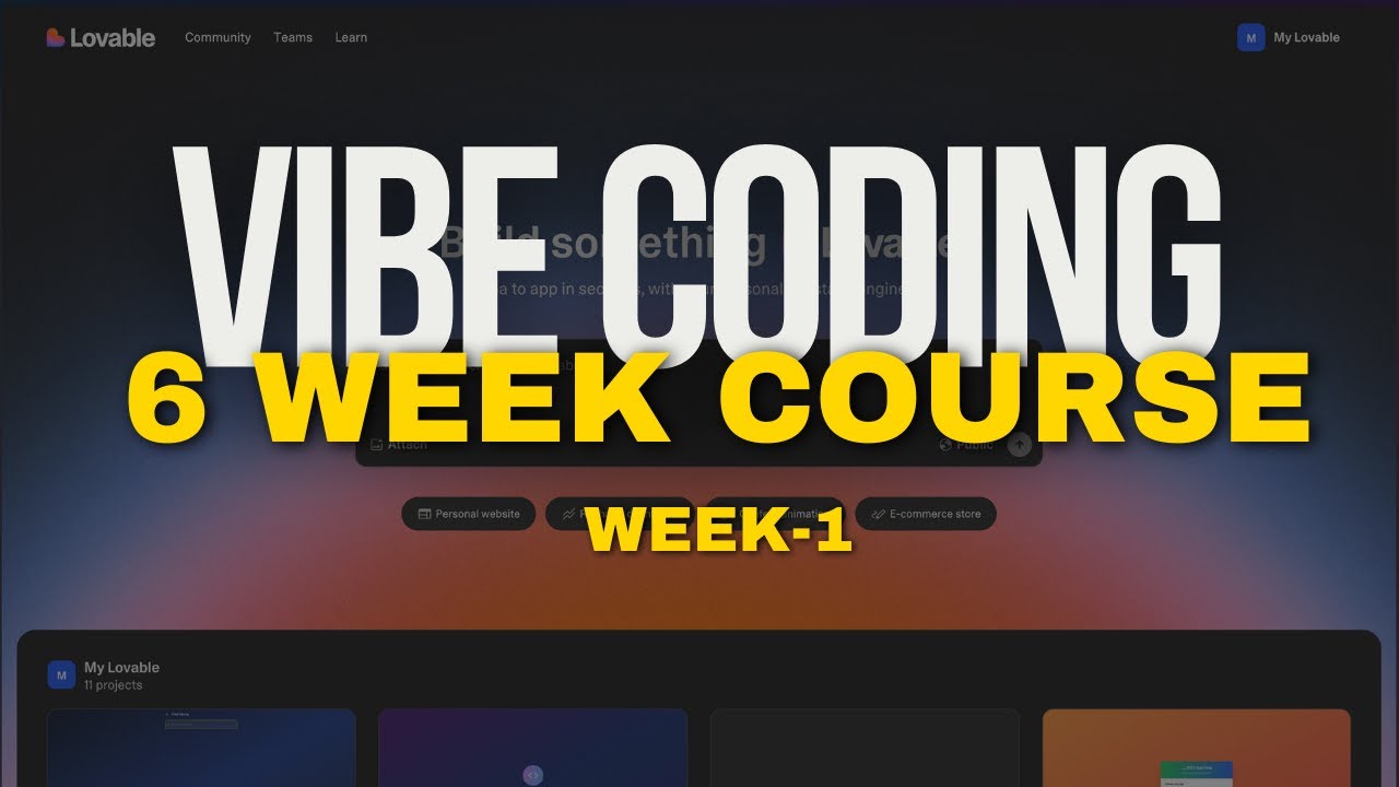 Vibe Coding for Designers : Week-1
