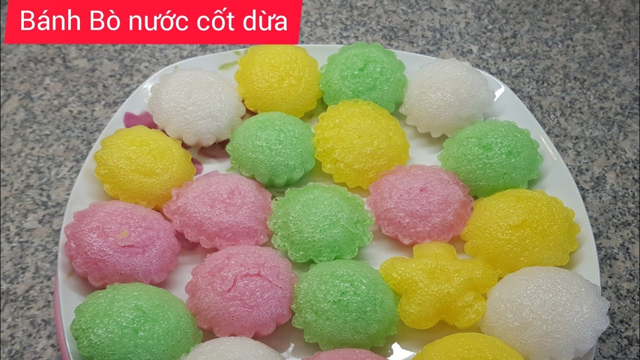 Bánh bò đơn giản thơm ngon xốp và nhiều rễ tre  Gâteau éponge vietnamien Vietnam Sponge Cake